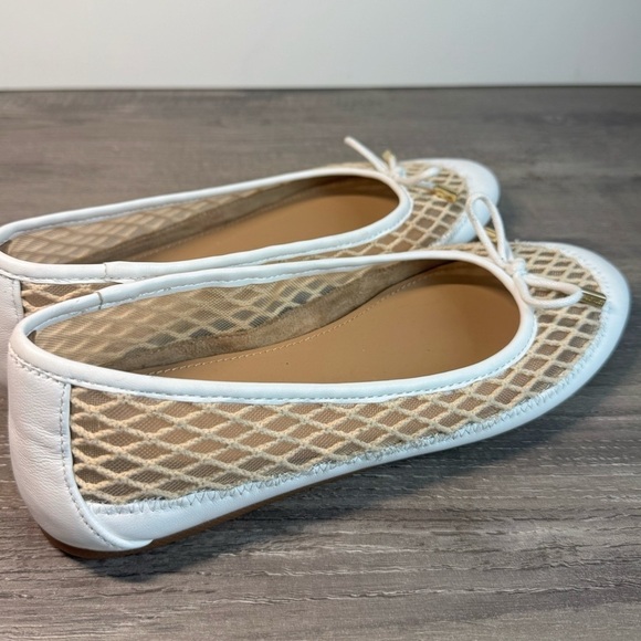 AEROSOLES Palma White Mesh Ballet flats size 6 $89 IMMACULATE - Picture 4 of 11